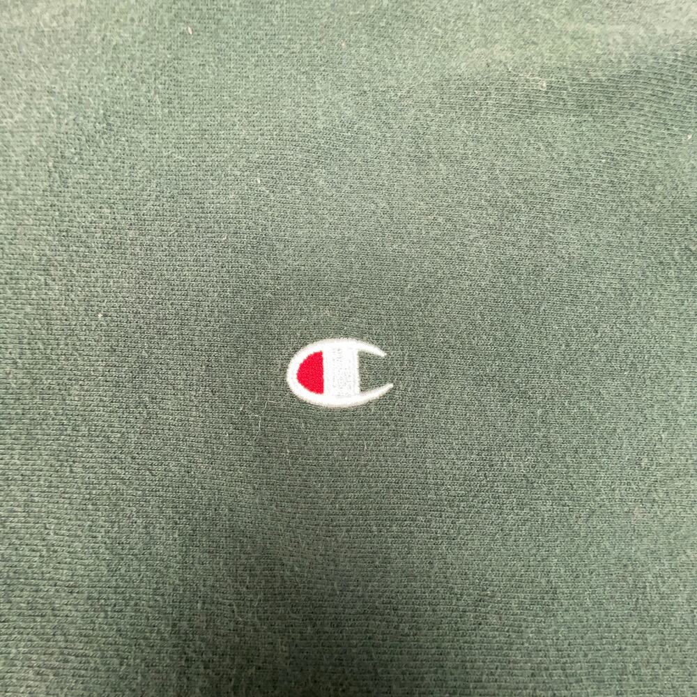 Champion Reverse Weave Crewneck Sweatshirt Green 3XL Oversized Fit - Picture 7 of 9